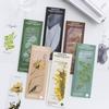3pcs Remaining Warmth PVC Bookmarks Set Nature Plant Transparent Marker Page Note Holder School Reading Gift