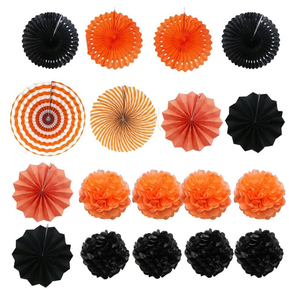 Украшения для вечеринки, подвесные бумажные веера, помпоны, цветы, гирлянды, горошек и треугольные флажки, наборы флагов для дня рождения, свадьбы, детского душа