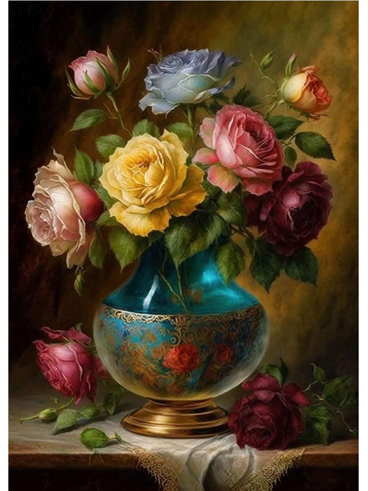 Скандинавский яркий натюрморт с цветами, цветочным искусством, плакатом, холстом, картиной, абстрактным винтажным настенным искусством для гостиной, украшения дома