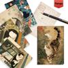 32pcs, Japanese-style Cat Postcards, Ukiyo-e Style, Birthday/anniversary Gifts, Collectibles, Suitable for Gifting, Mailable.