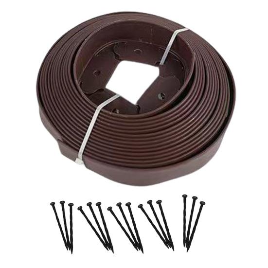 Landscape Edging Border No Dig All-weather Garden Isolation Edging Border with Spikes Easy-to-Install