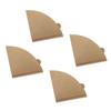 Ongwan Conical Coffee Filter Paper, Soft Texture, 100 Sheets, Easy to Use for Drip Coffee Makers (V02, Unbleached, 100 Sheets)