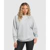 Gymshark Training Oversized Fleece Sweatshirt Light Grey Core Marl B5a9r Gbcn