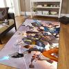Overwatch Carpet for Living Room,Soft Flannel Rug for Bedroom ,Anti-Slip BATHROOM Mat, Baby Play Mat, Anime Rug Decoracion