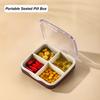 4/6 Grids Pill Box Compartment Design Moisture Proof Good Sealing Dustproof Portable Travel Tablet Organizer Daily Use