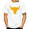 Men T Shirt Brahma Bull The Rock Project Gym TShirt Cotton Casual Fashion Tops Tee Streetwear Oversized Men Clothing