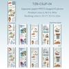 JIANWU City Filmstrip Series Vintage Travel Tree Sea Film Landscape Material Collage Sticker Book Creative  Journal Stationery