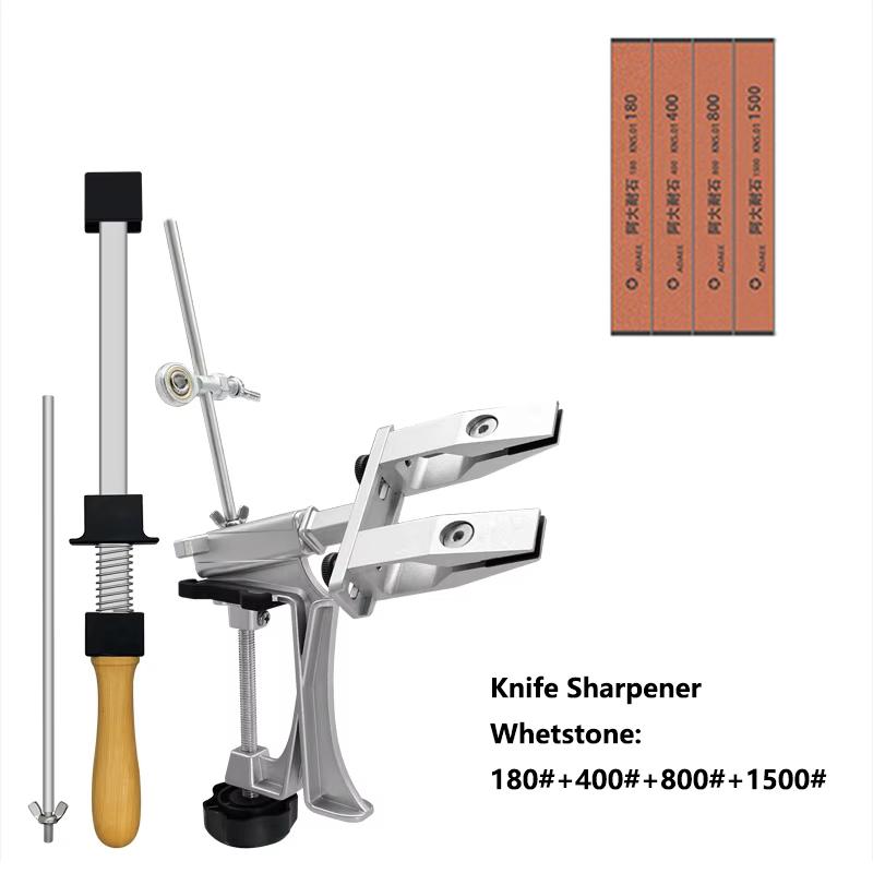 XK Fixed Angle Knife Sharpener Sharpening Stone Set Professional Knife Machine Whetstone Grinder System Diamond Kitchen Tools