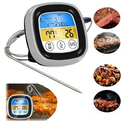 Дистанционное считывание ЖК-цифровой термометр для еды, зонд для мяса, кухня, барбекю, индейка