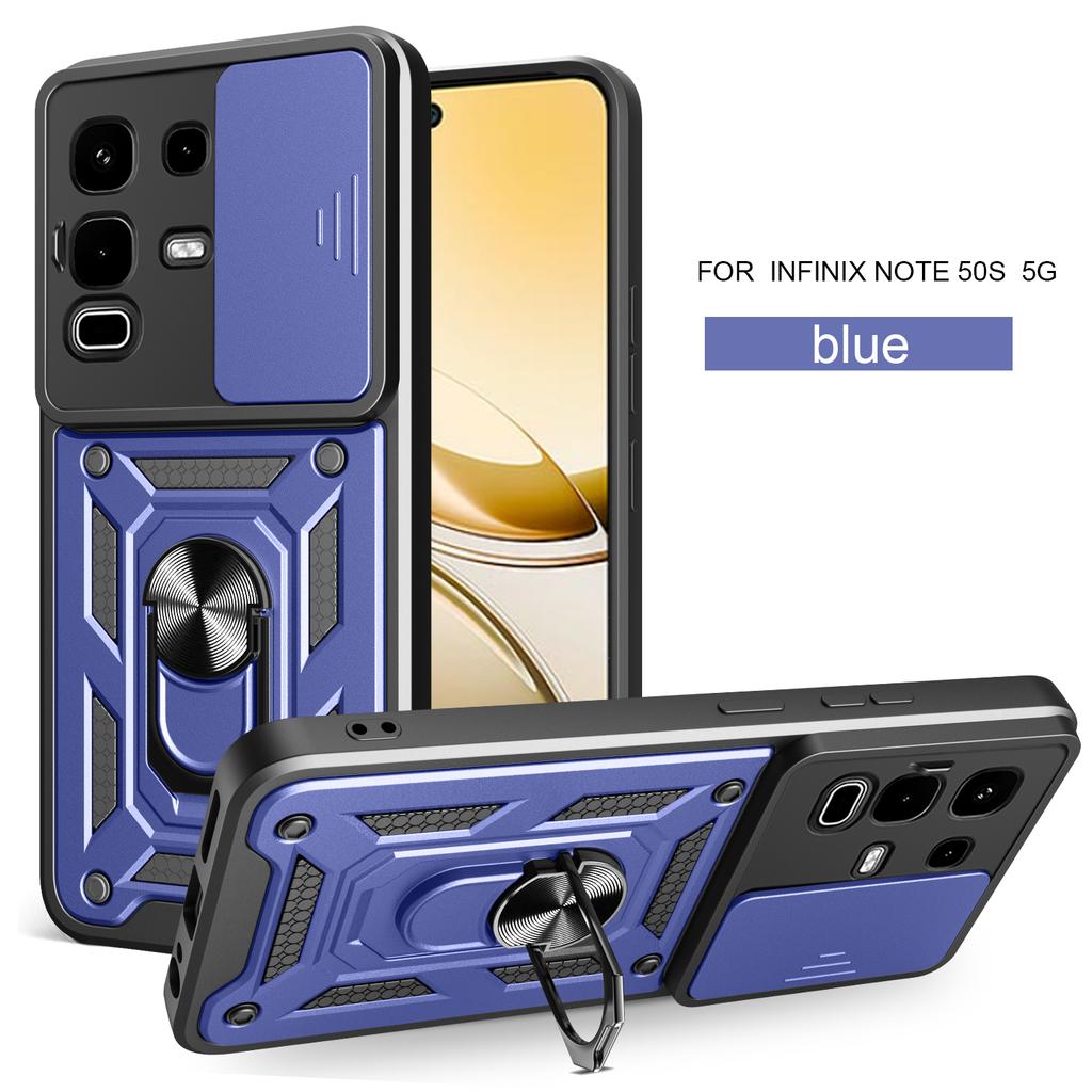 Для Infinix Note 50s Чехол Infinix Note 50 Pro + 50 x Чехол Магнитное Кольцо Держатель Бронированный Чехол для Телефона Защита Сдвижной Камеры Задняя Крышка