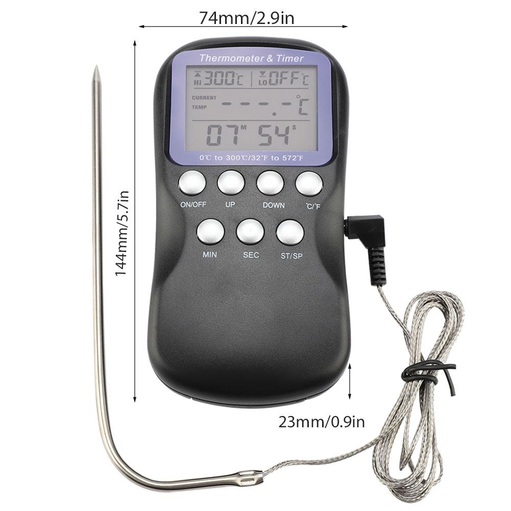 Цифровой проводной гриль-барбекю, духовка для мяса, электронный термометр, зонд для приготовления пищи на гриле