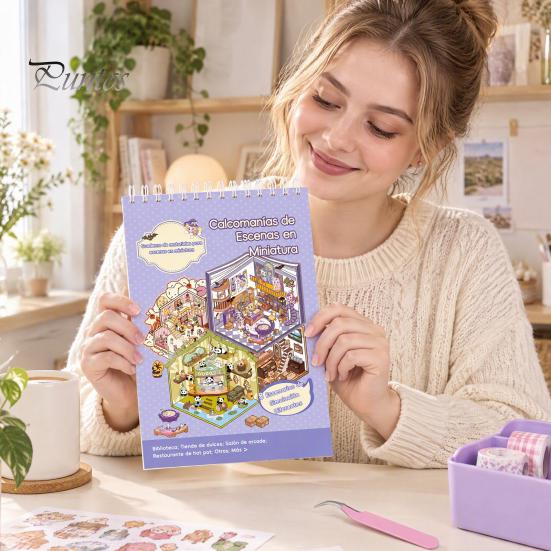 Маленькие детали для ландшафтного дизайна для DIY-проектов, Испанские миниатюрные наклейки для домиков, Самоклеящиеся наклейки-декали для создания сцен, Интерактивное творчество