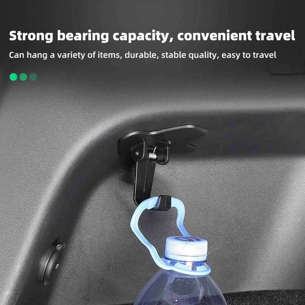 For Tesla Model Y 2022 Car Rear Trunk Retractable Hook Auto Modification Accessories ABS Trunk Storage Holder Hook 1 Pcs