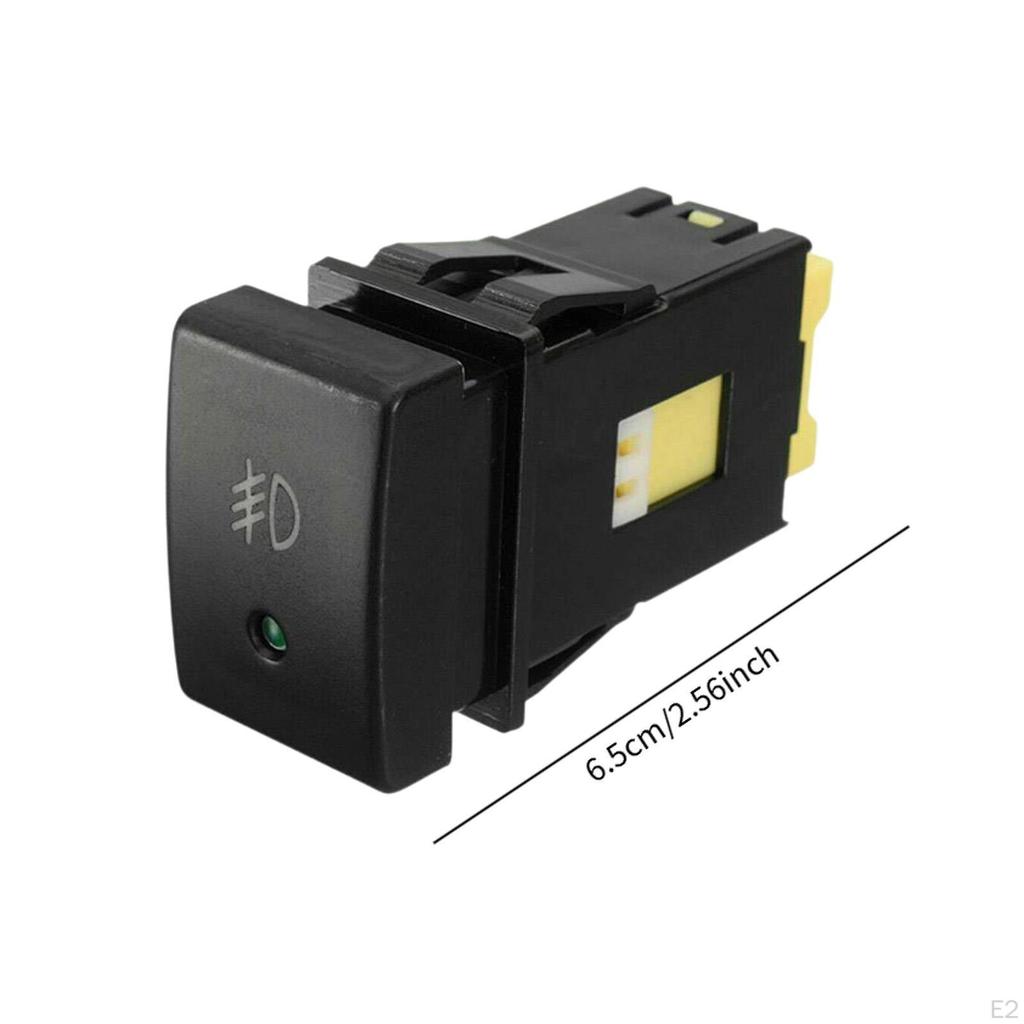 Fog Light Switch Button Black Accessories Practical Car Lamp Three Pin for Jimny Spare