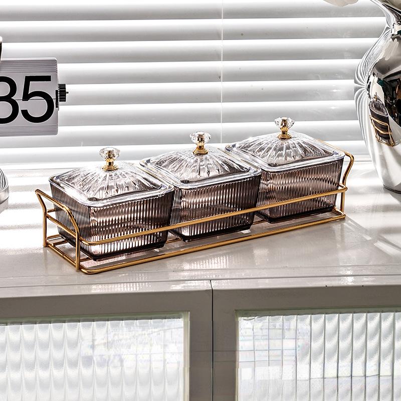 Легкая роскошная фруктовая тарелка для разделения тарелка для дома, гостиной, сухофруктов, конфет, закусок, бара, караоке, орехов, тарелка