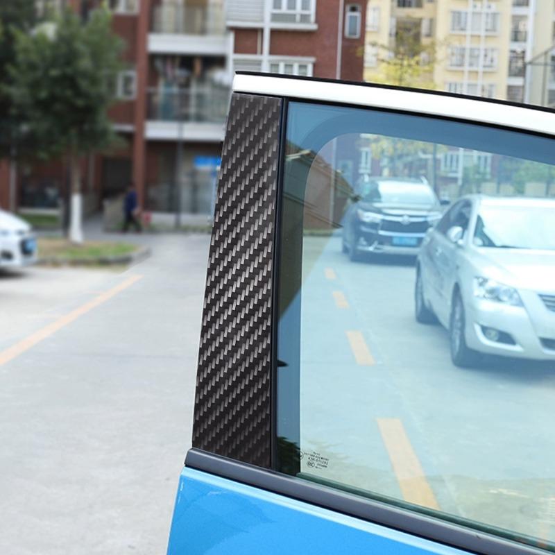 Крутые наклейки на стойки автомобиля, креативные наклейки с логотипом автомобиля, защитная пленка для стойки B, универсальная наклейка на стойку