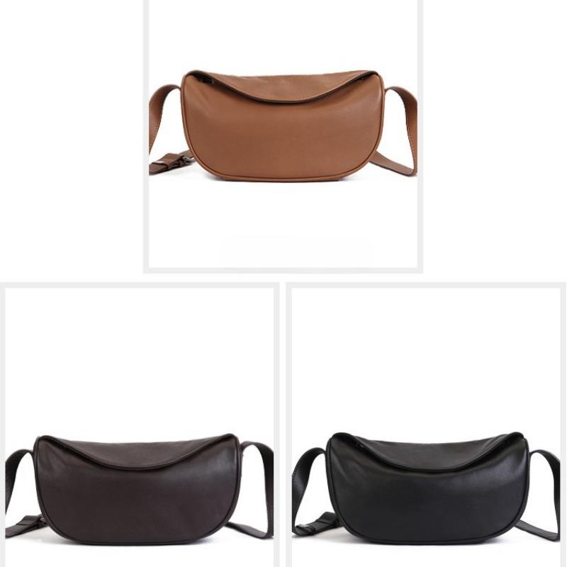 Женская сумка из натуральной кожи, верхний слой из коровьей кожи, модная сумка-седло, однотонная, простая сумка через плечо, мини-сумка ручной работы