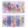 60/75Pcs Fishing Lure Hooks Kit Super Sharp Rustproof Corrosion Resistant Portable Freshwater Metal Hooks Fishing Jig Set