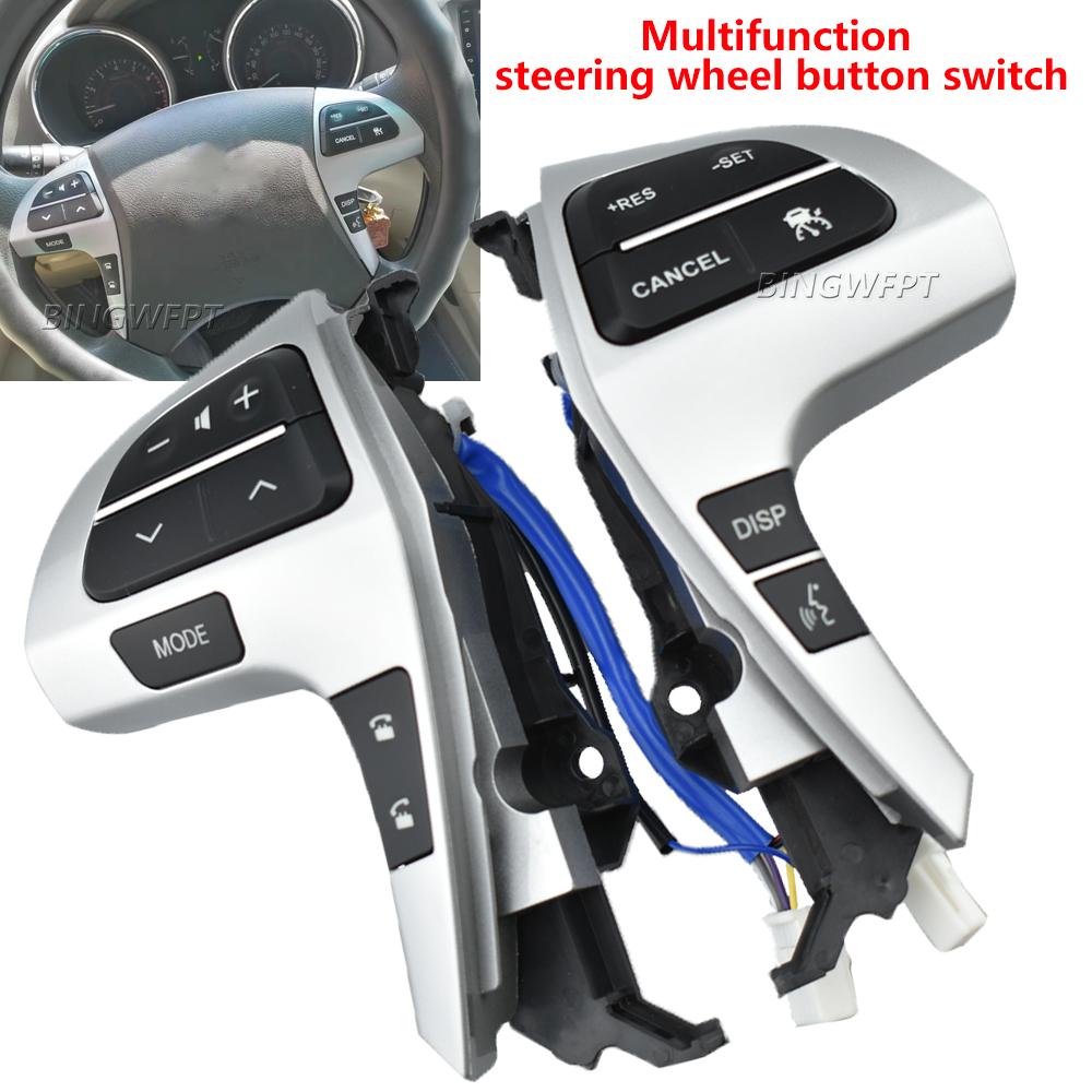 Steering Wheel Control Button Cruise Control Remote Volume Switch For TOYOTA HILUX VIGO COROLLA CAMRY HIGHLANDER INNOVA 2006-15