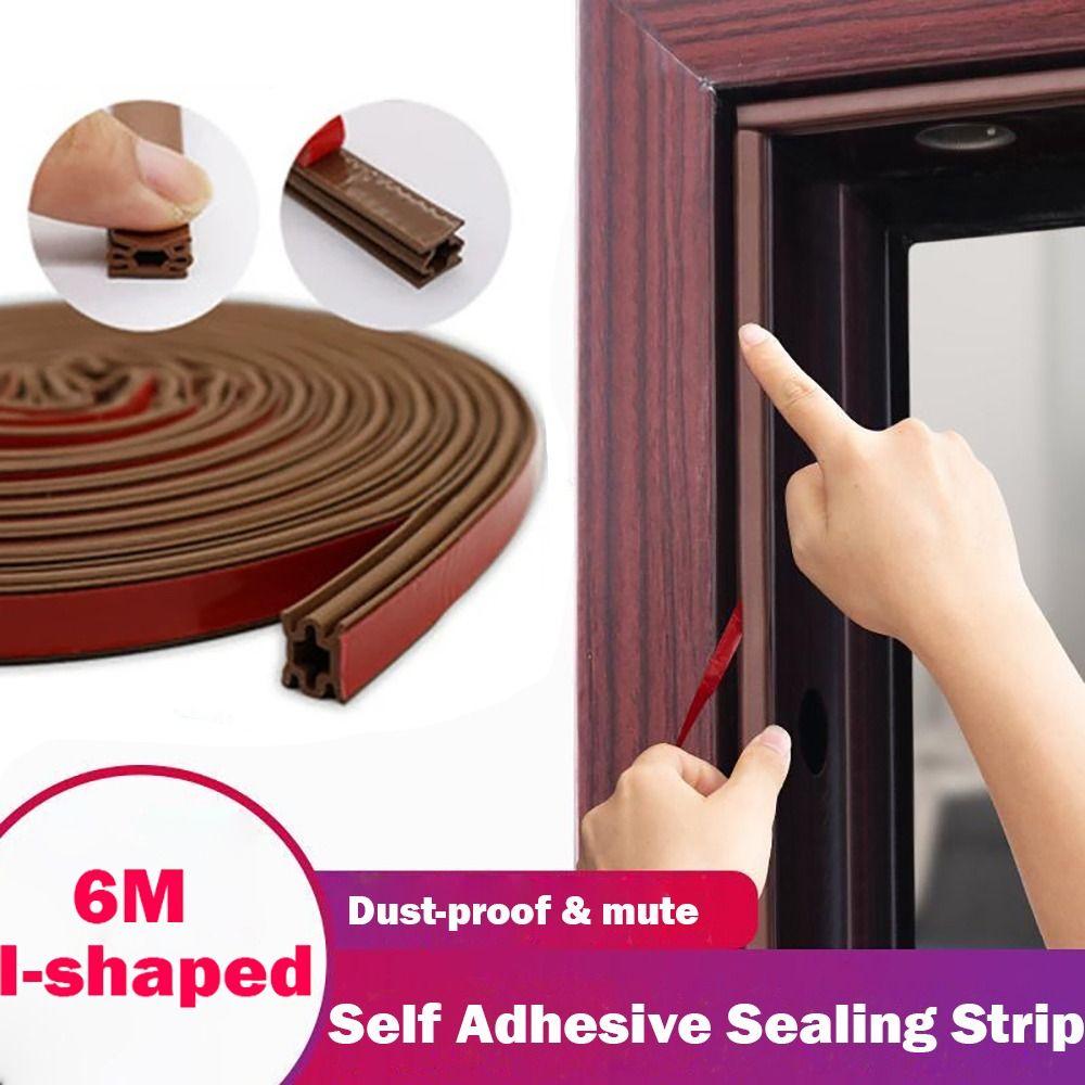 Самоклеящаяся уплотнительная лента типа I длиной 6 метров для дверей, изоляционная лента, уплотнитель для окон и дверей