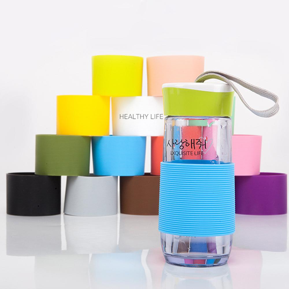 Table Mats Durable Water Cup Coasters Insulation Cup Cover Silicone Cup Sleeve Bottle Sleeves