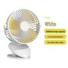 USB Rechargeable Silent Clip-On Fan: Washable & Strong Wind for Desktops and Dorms