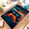 3D 80s Gamer Controller Area Rug Large,Carpet Rug for Living Room Bedroom Kitchen Decoration,Kid Play Game Non-slip Floor Mat