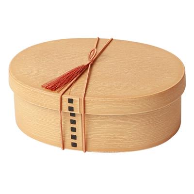 Miyoshi Lacquerware Honpo Бенто Одноярусный с резинкой Белый Сделано Подходит для микроволновой печи и посудомоечной машины для мужчин и женщин Коробка в стиле Магэваппа, Овальная, Ярусная,
