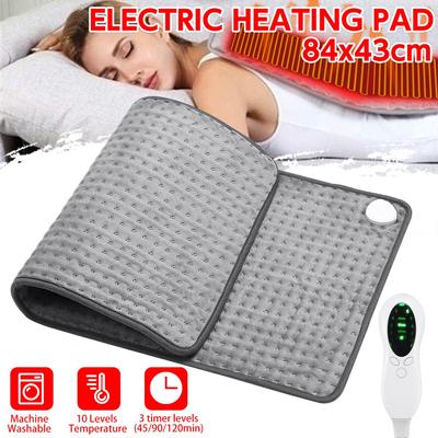 100В-240В Электрическая грелка Моющаяся Зимняя грелка Грелка для плеч шеи спины позвоночника ног для облегчения боли 120 Вт 84x43 см