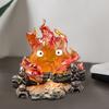 Anime Flame Night Light Collectible Orange Flame Lamp Flickering Flame Effect Bedside Lamp for Bedroom Decor Anime Fans Gift
