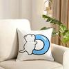 Personalised Cushion Cover Reversible Plush Pillow Cover Soft Fluffy Home Decor for Sofa Bedroom