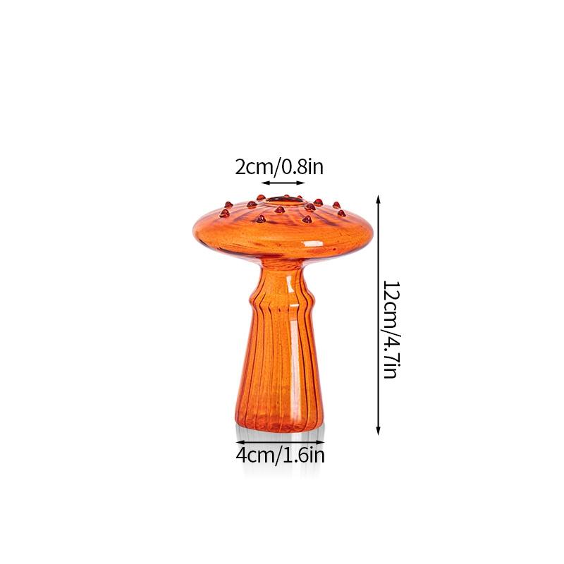 Грибная стеклянная ваза для цветов, декоративная гидропонная ваза, ваза для цветов, украшение комнаты, украшение для рабочего стола, украшение для бутылок своими руками