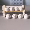 3D Милый Поросенок Медведь Свеча Силиконовая Форма Ручной Работы Мини Животное Гипс Бетон Литье Орнамент Смола Форма Домашний Настольный Предмет Рукоделия