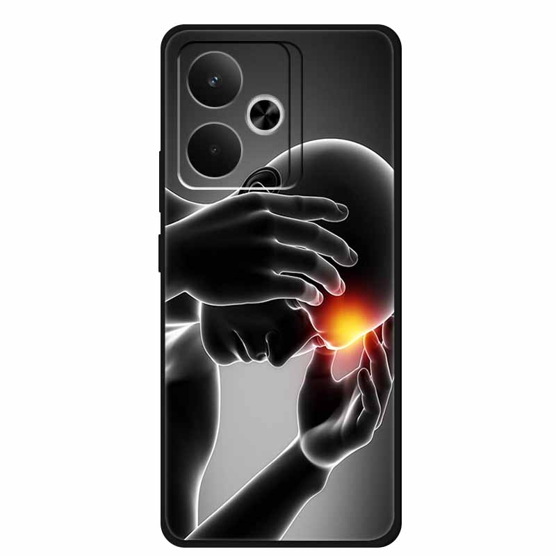 Для телефона Realme GT 7 T 7T Чехол Модные Фото Черный Силикон Мягкая Задняя Крышка Чехол Для Realme GT 7T GT7 7 T Чехол GT7T Coque Capa