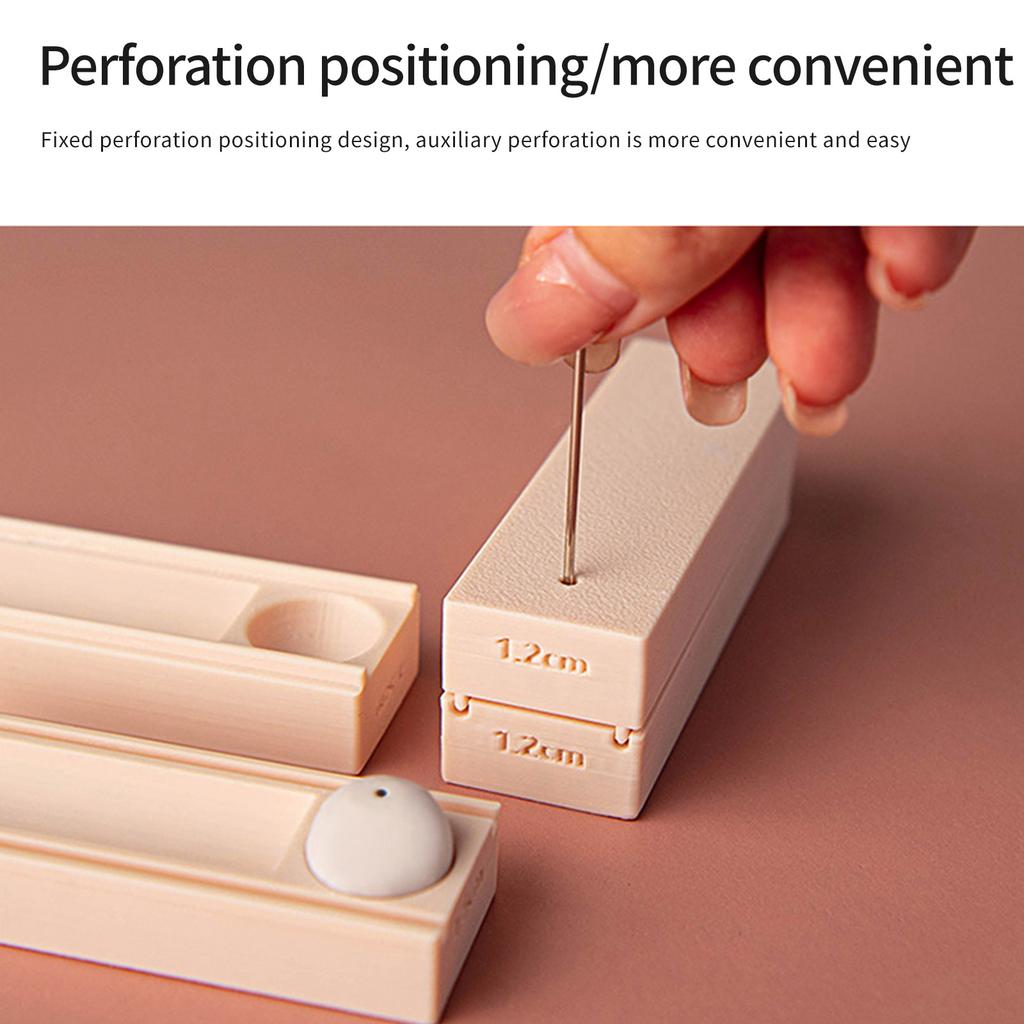 Портативная форма для катания бусин из полимерной глины, инструмент для рукоделия для изготовления ювелирных изделий, серег, подвесок своими руками с функцией пробивки