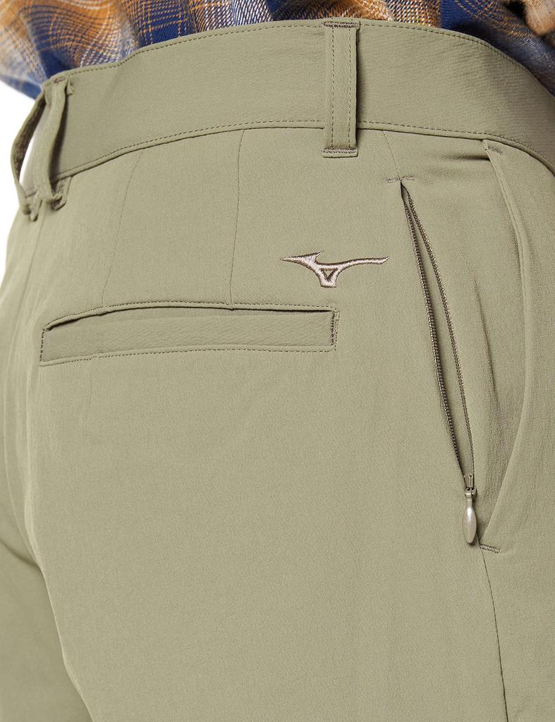 Mizuno Travel Move Bringle Size S Pants, Water-Repellent, Stretch, B2MF0506, Brown,
