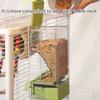 Clear Bird Feeders Reduced Waste Food Containers Cage Mount Food Dispensing Automatic Bird Feeders Large Capacity