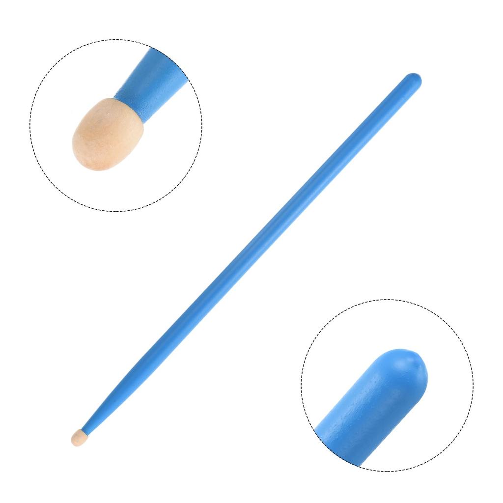 Uxcell 2 Pairs Maple Wood Drumsticks Handle Grip 7A Blue Classic Drumsticks for Drumming Musical Instrument Percussion Anti-Slip