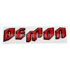 DEMON 3D Metal Emblem Badge, Universal Self‑Adhesive Modified Car Body Decor Sticker for Rear Trunk Side Fender Exterior Refit
