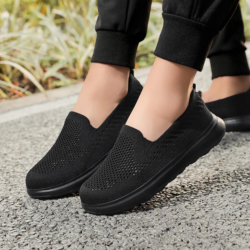 Unisex Breathable Mesh Sneakers A2996 Lightweight Comfortable Breathable Anti Slip Soft Sole Daily Walking Travel Footwear