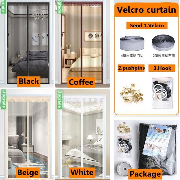 Антимоскитные насекомые, мухи, жуки, дверные шторы, сильный магнитный экран, портативная магнитная сетка, москитная сетка, автоматическое закрытие двери для домашнего летнего использования