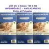 Mattress Protector - 3 SHEETS - 160 X 200 Cm - Waterproof - Anti-mite - Active Hygiene Treatment