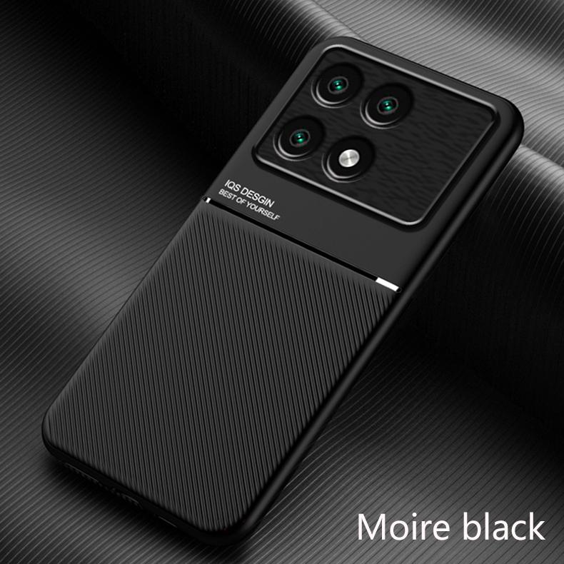 Для Xiaomi Poco F6 Pro 5G чехол кожаный автомобильный магнитный держатель задняя крышка для Poko Little F 6 F6Pro Pocof6 Pocof6pro защитные чехлы