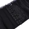 Women Elegant Jacquard Lace Trim Neck Scarf For Daily Outfit