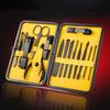 15 Pcs Stainless Steel Manicure Set Household Stainless Steel Manicure Kit Nail Clippers Cuticle Cleaning Pedicure Care Tools
