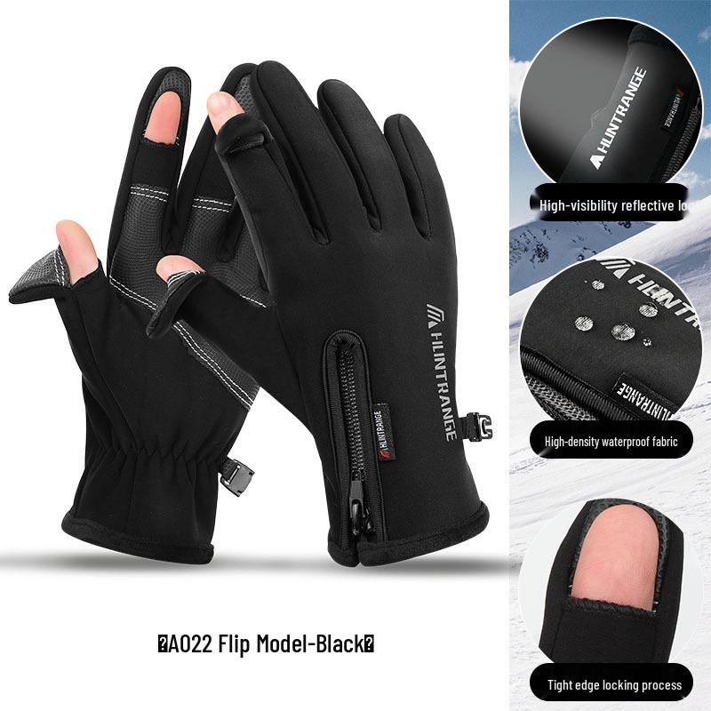 USB Heated Waterproof Cycling Gloves - Windproof, Fleece-Lined, Night Reflective, 5V Electric Warmth
