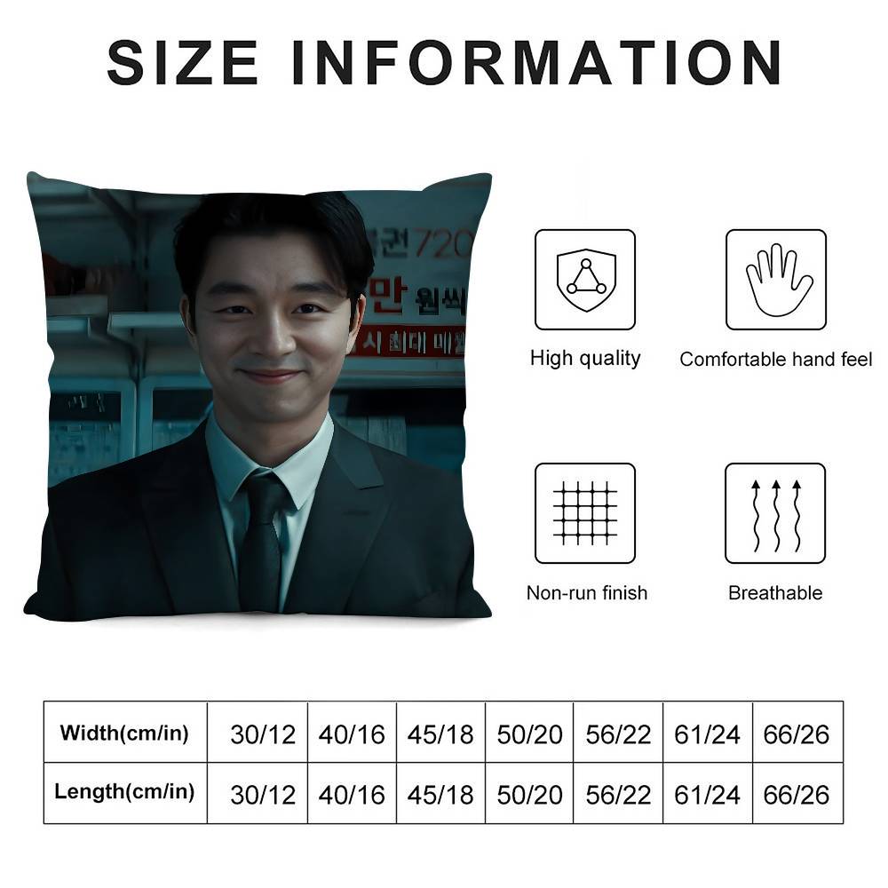 Наволочка на подушку G-Gong YooS KPOP с 3D-принтом, полиэфирное волокно, 40*40 см, украшение для дома, дивана, для бросания, фестивальный подарок