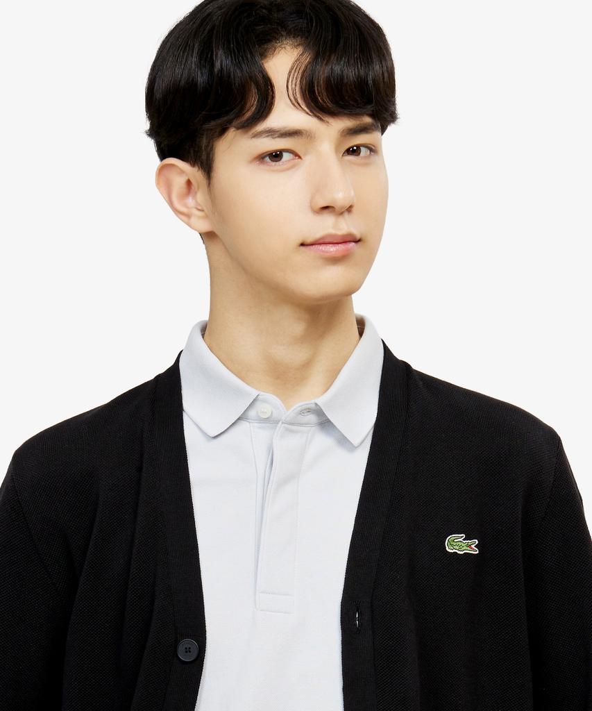 Lacoste Men'S Pique V-Neck Cardigan Ah186E-56G 031