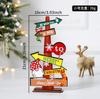 1pc Wooden Xmas Tree Ornaments Santa Claus Snowman 2026 Merry Christmas Home Decoration New Year Desktop Decor Navidad