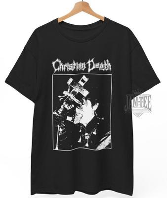 Футболка Christian Death, Музыкальная футболка панк-метал готик-метал, Унисекс футболка